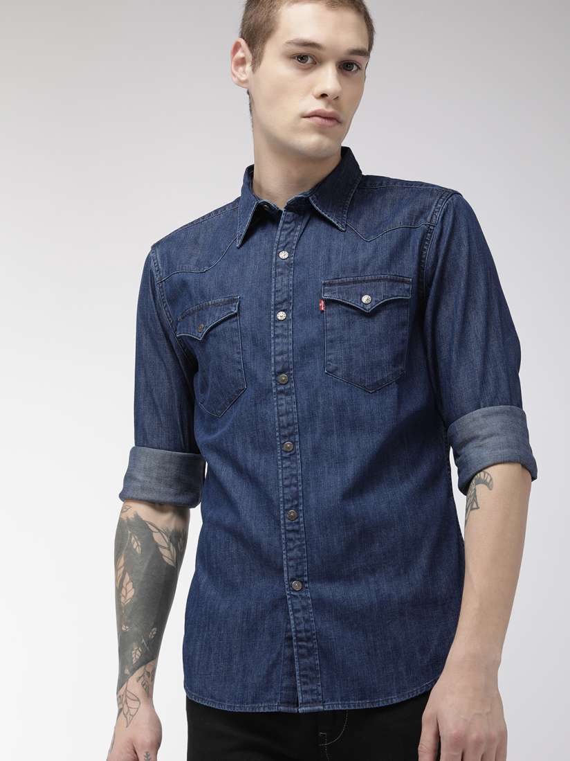 Levi's men's solid casual shirt store