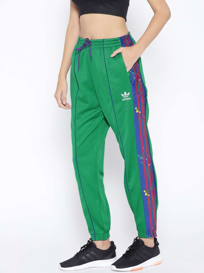 Buy ADIDAS Originals Women Green Blue Solid Joggers Track Pants for Women 9911847 Myntra