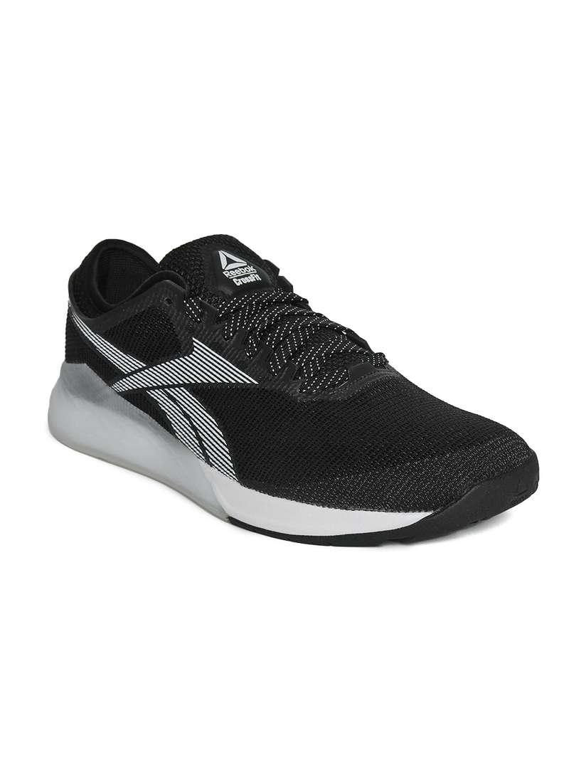Running Shoes Reebok Nano Mens Reebok Men Black Solid Crossfit