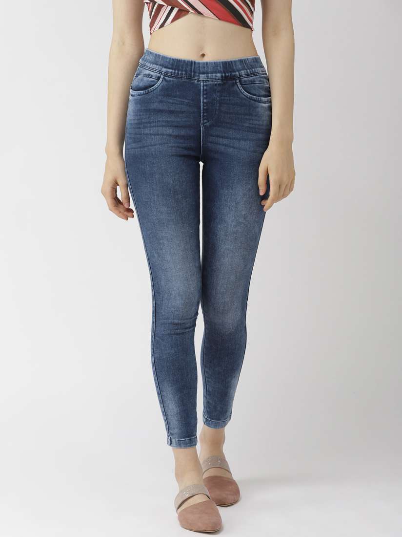 Navy cropped jeggings on sale