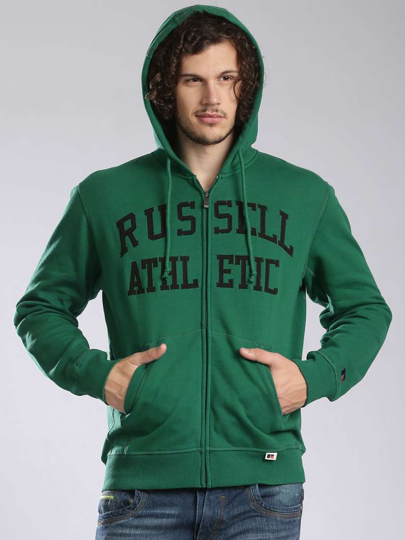 Buy Russell Athletic Green A5 002 2 Hooded Sweatshirt Sweatshirts for Men 993826 Myntra