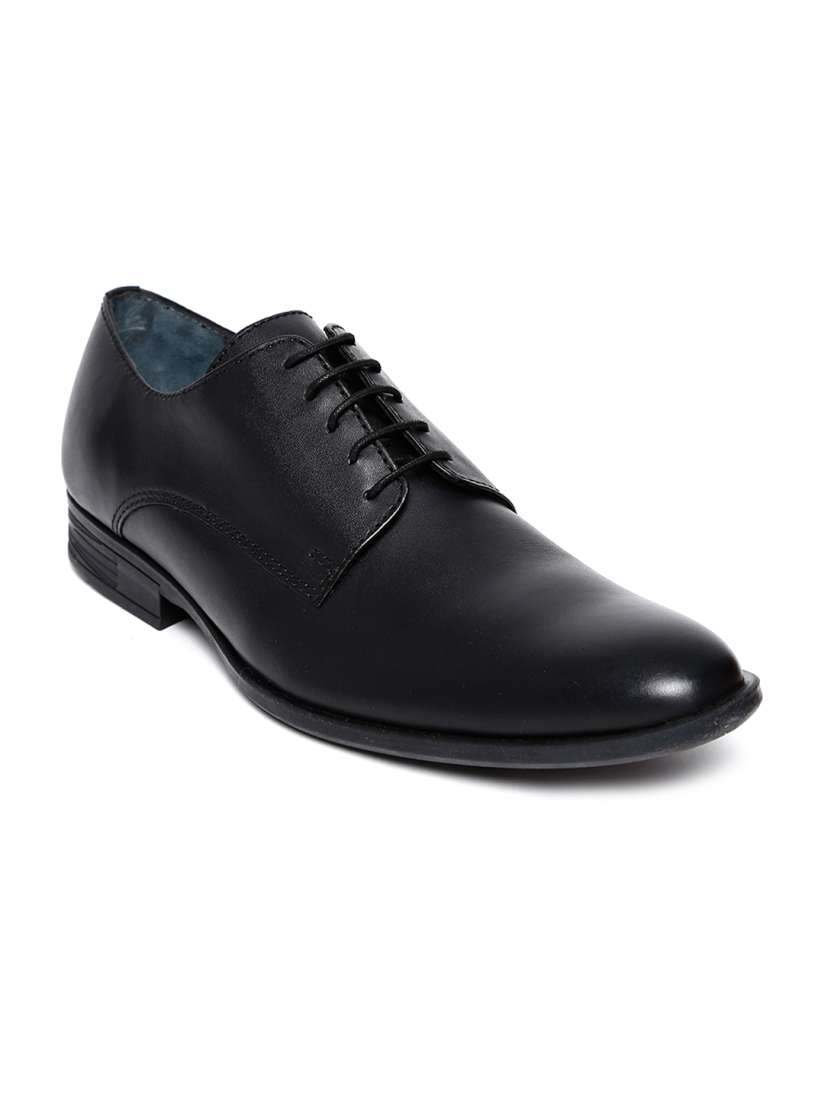 Buy Hush Puppies by Bata Men Black Leather Formal Shoes Formal Shoes for Men 993968 Myntra