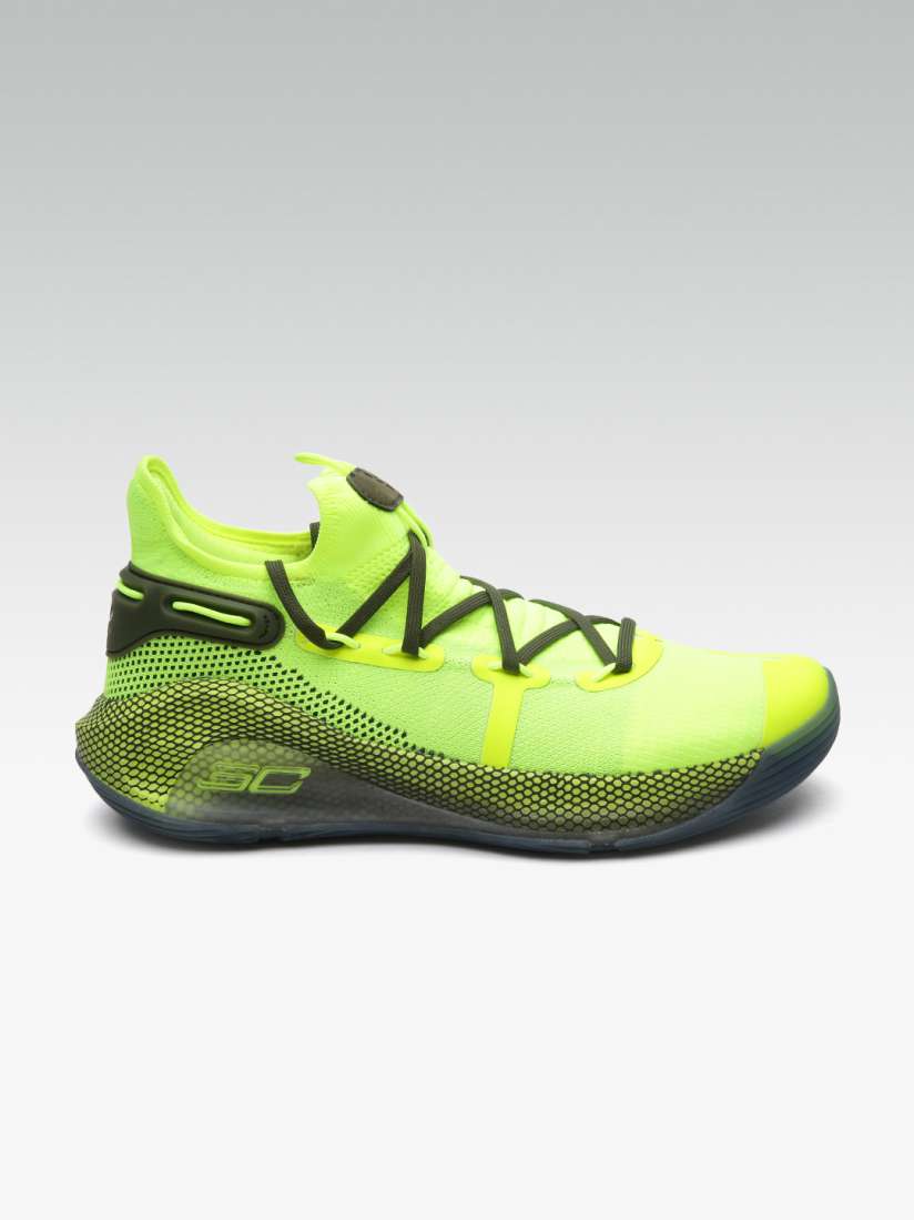 Buy UNDER ARMOUR Men Fluorescent Green Curry 6 Basketball Shoes Sports Shoes for Men 9952889 Myntra