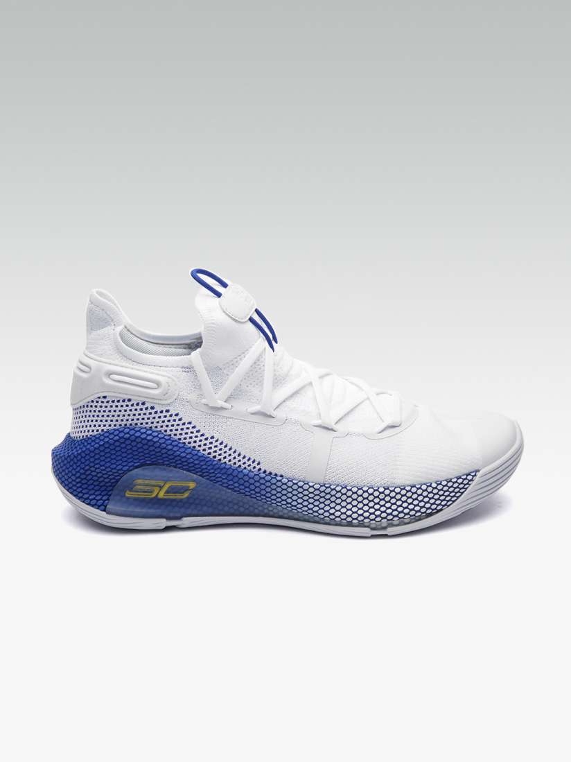 Buy UNDER ARMOUR Men White Blue Curry 6 Basketball Shoes Sports Shoes for Men 9952893 Myntra