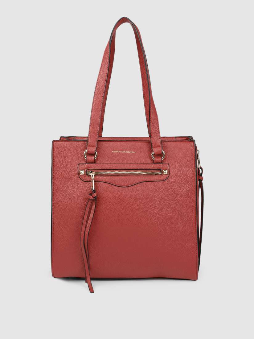 Buy French Connection Red Textured Shoulder Bag Handbags for Women 9953259 Myntra