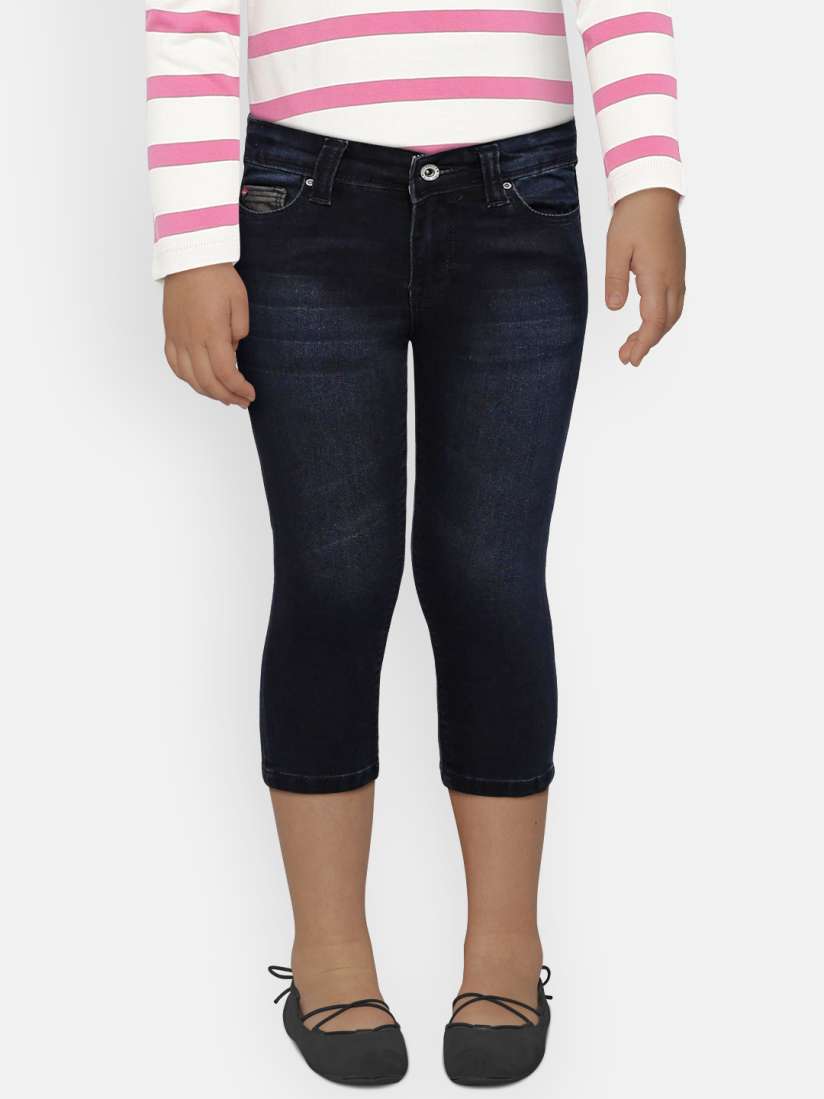 Buy Lee Cooper Girls Navy Blue Slim Fit Mid Rise Clean Look Jeans Jeans for Girls 9957209 Myntra