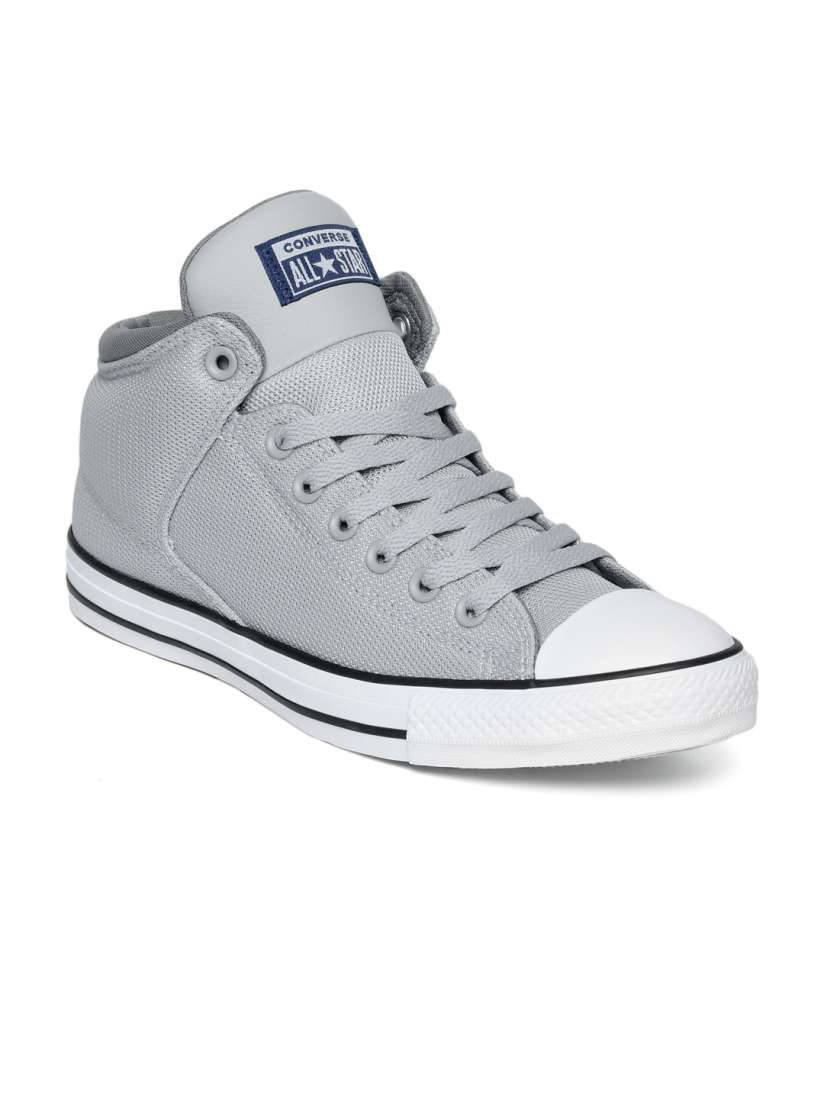 Buy Converse Street Uniform Chuck Taylor Men Grey Solid Mid Top Sneakers Casual Shoes for Men 9965033 Myntra
