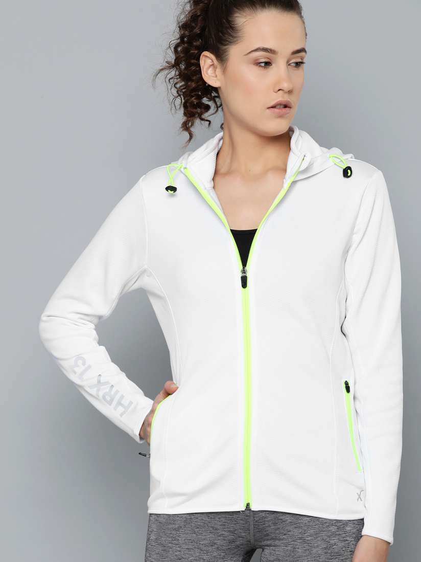 Hrx white jacket new arrivals