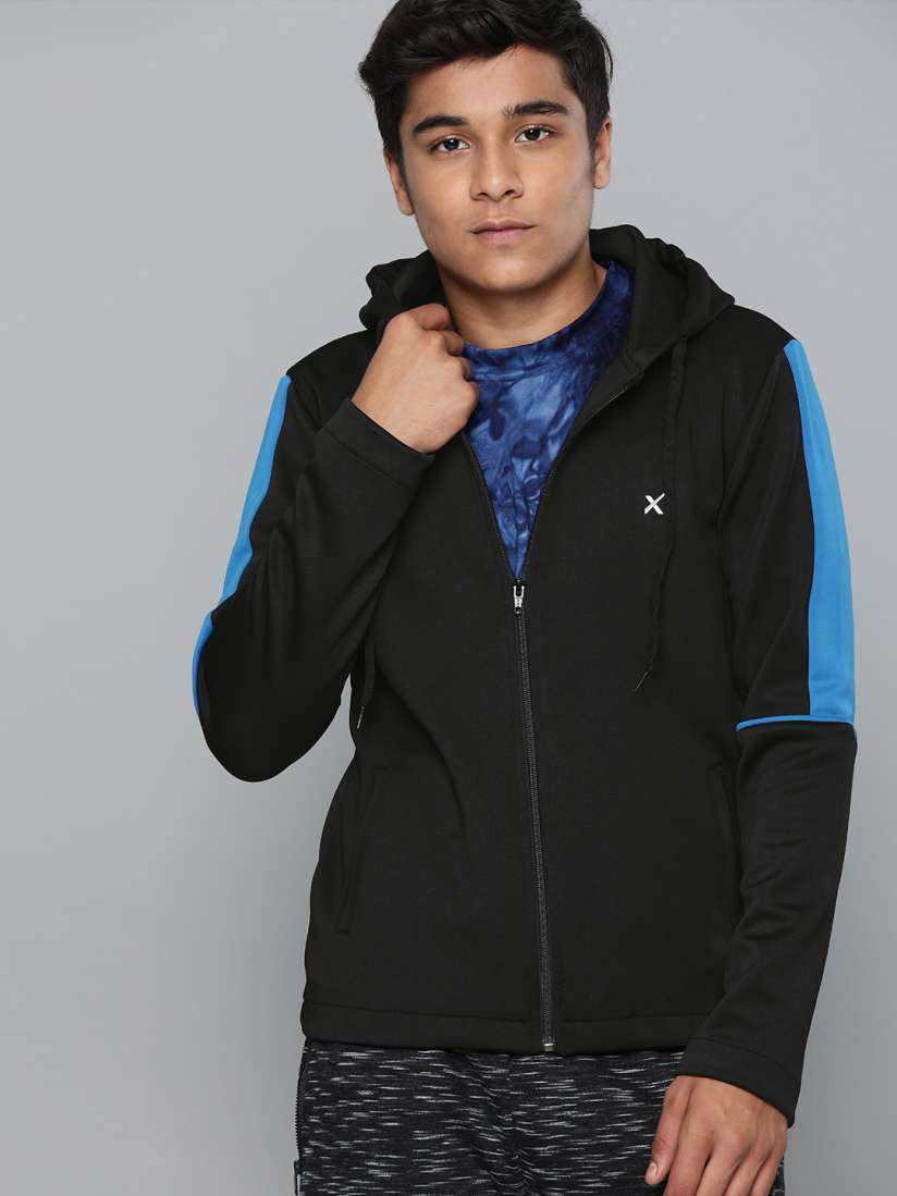 Buy HRX By Hrithik Roshan Boys Black Training U 17 Colorblocked Jackets Jackets for Boys 9966799 Myntra