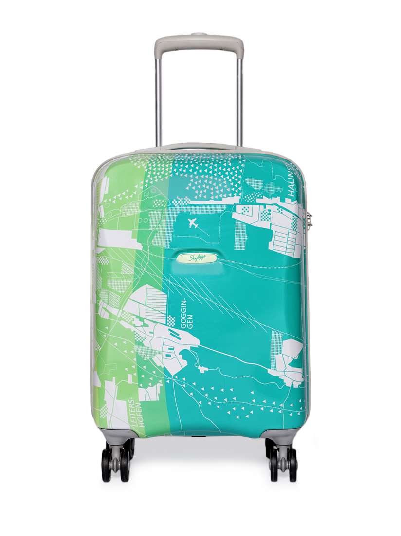 Buy Skybags Unisex Green Printed Hard Sided Cabin Trolley Bag Trolley Bag for Unisex 9972245 Myntra
