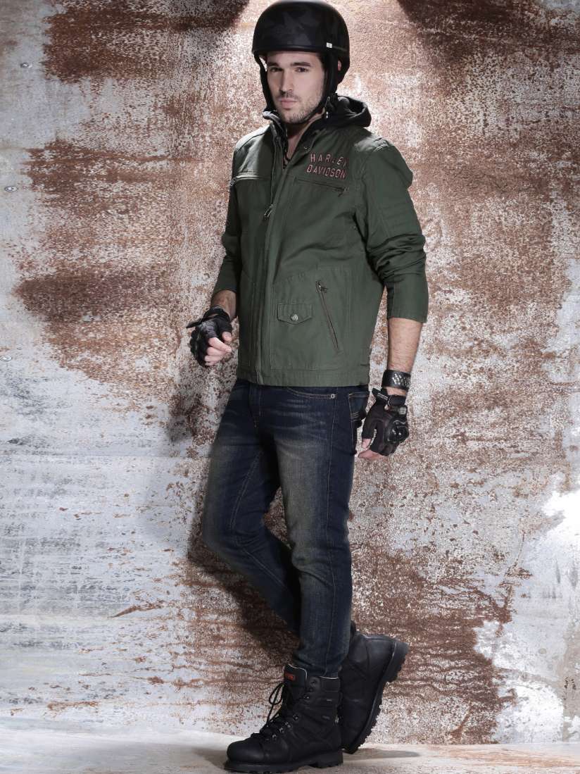 Buy Harley Davidson Men s Olive Green Black Long Way 3 in 1 Layered Jacket Jackets for Men 998155 Myntra