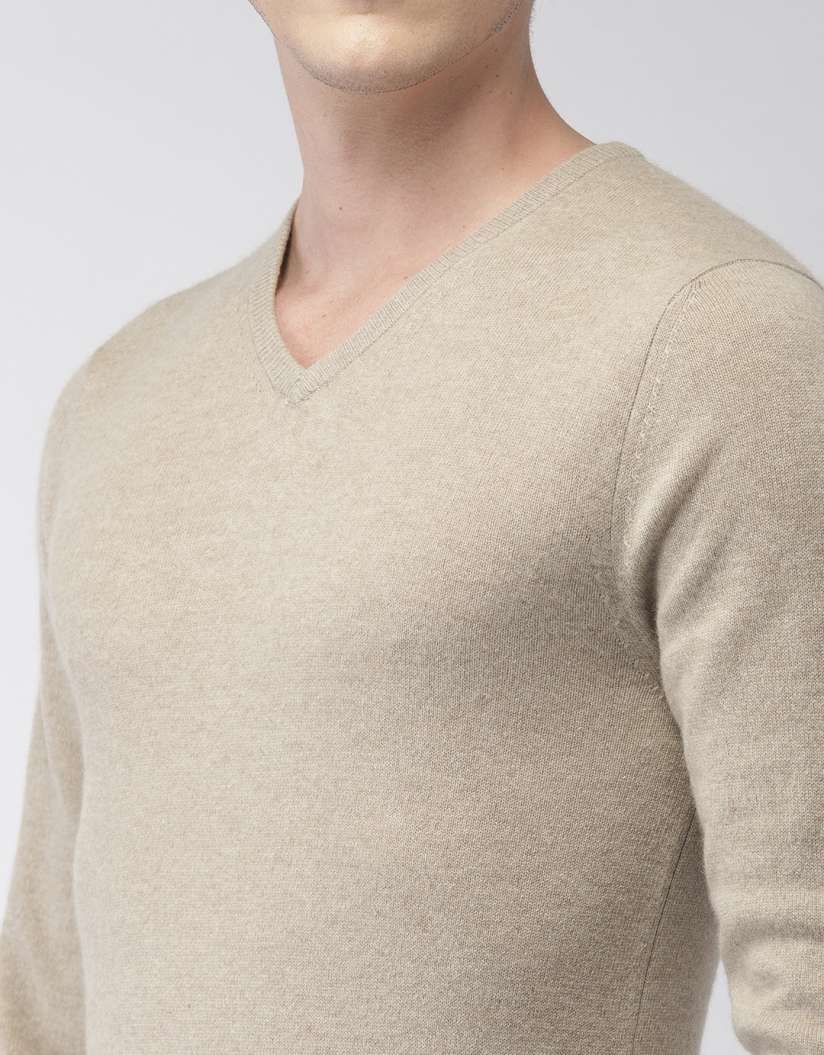 Buy Celio Men Beige Solid Cashmere Sweater Sweaters for Men 9982591 Myntra