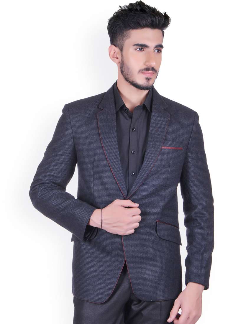 Buy Shaftesbury London Grey Woollen Blazer Blazers for Men 998991 Myntra