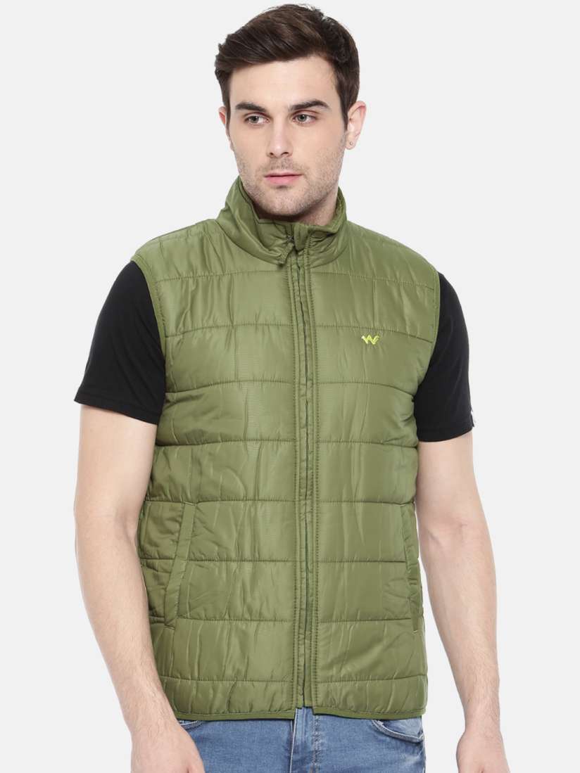 Buy Wildcraft Olive Green Sleeveless Puffer Azi Husky Packable Jacket Jackets for Men 999756 Myntra