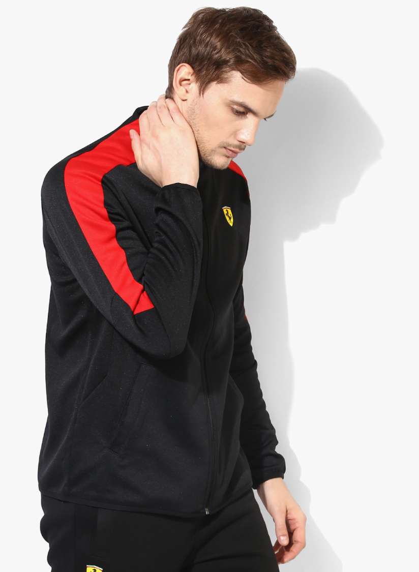 Buy PUMA Motorsport Men Black Sf T7 Track Jacket Jackets for Men 7636813 Myntra