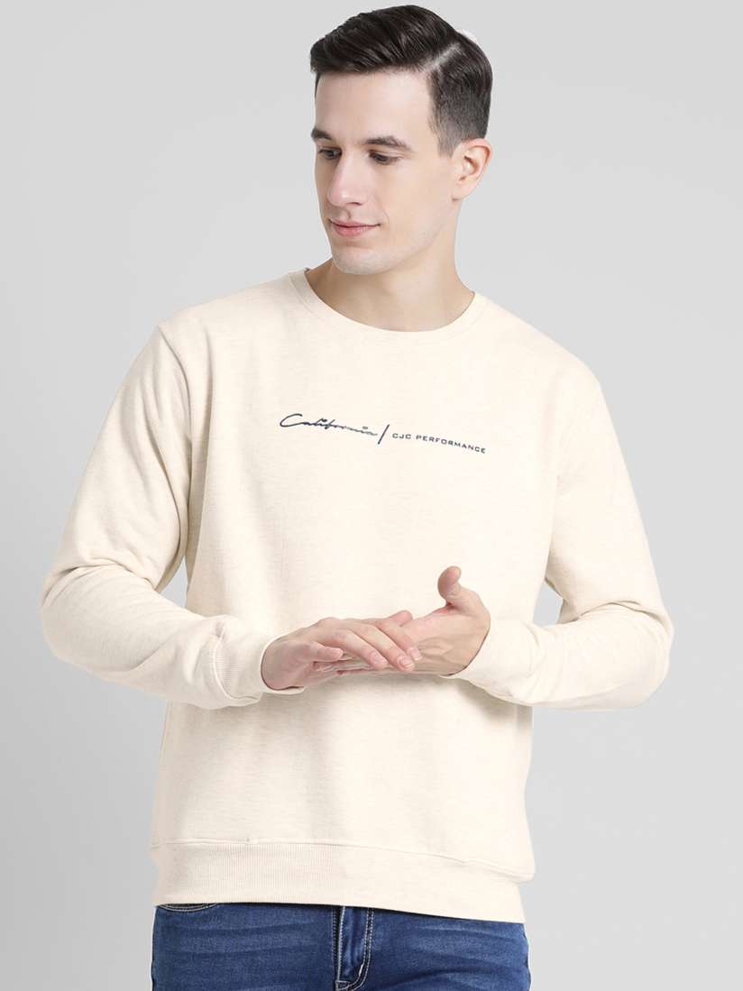Buy COBB Men Off White Solid Sweatshirt Sweatshirts for Men 7867383 Myntra