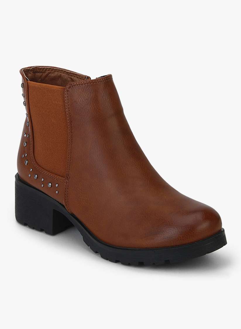 Buy Lee Cooper Women Brown Boots Boots for Women 7899169 Myntra