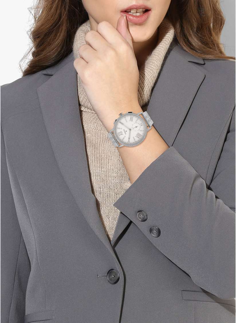 Buy Q Gazer Ftw1105 Silver White Hybrid Smart Watch Smart Watches for Women 7942181 Myntra