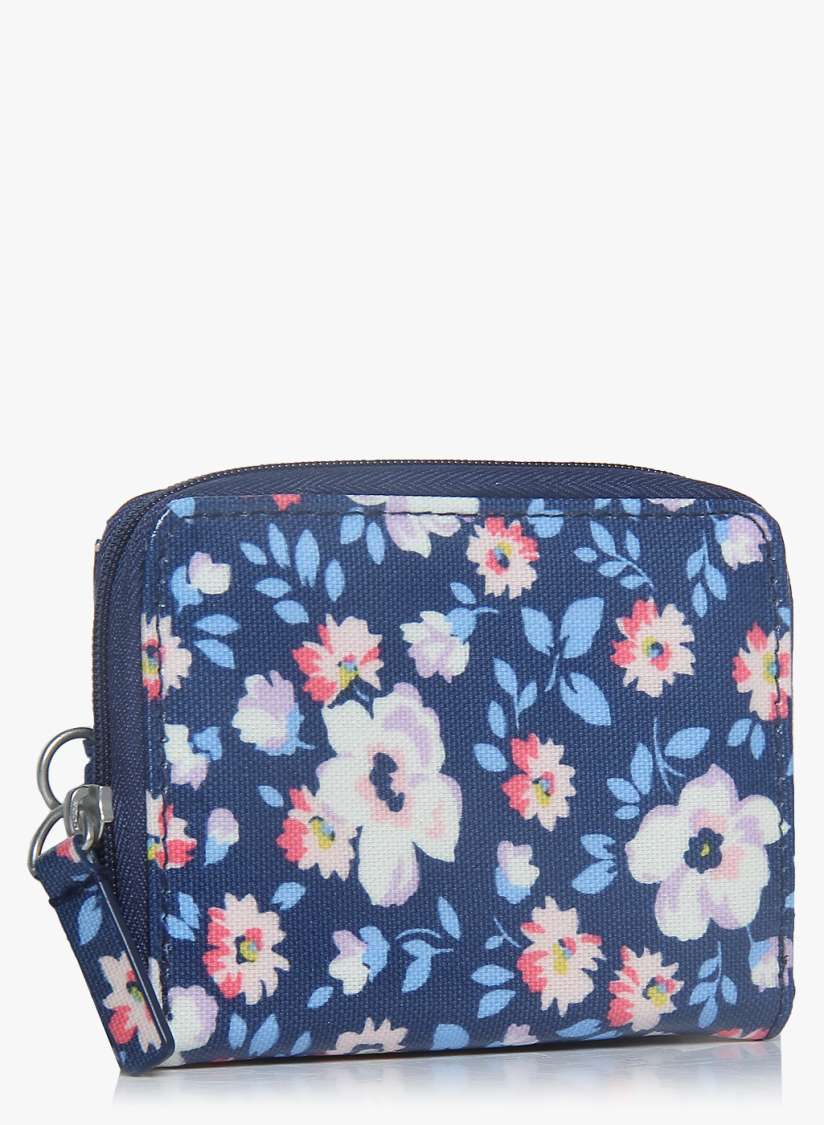 Buy Island Flowers Navy Blue Zipped Travel Purse Wallets for Women 7957509 Myntra