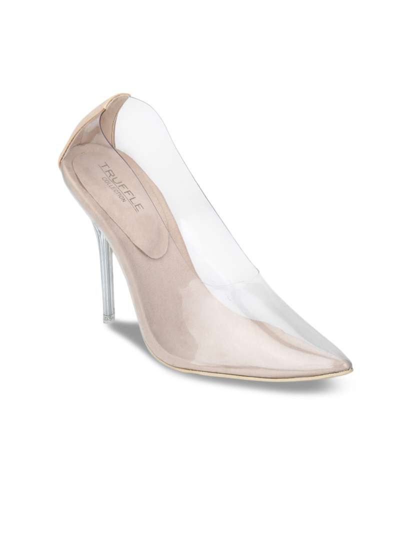 Transparent pointed toe heels hotsell