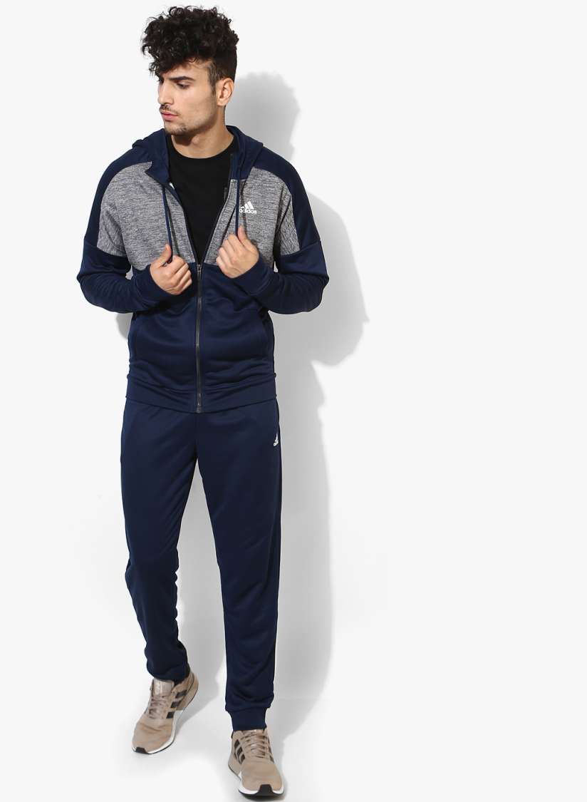 Adidas game time tracksuit blue shop
