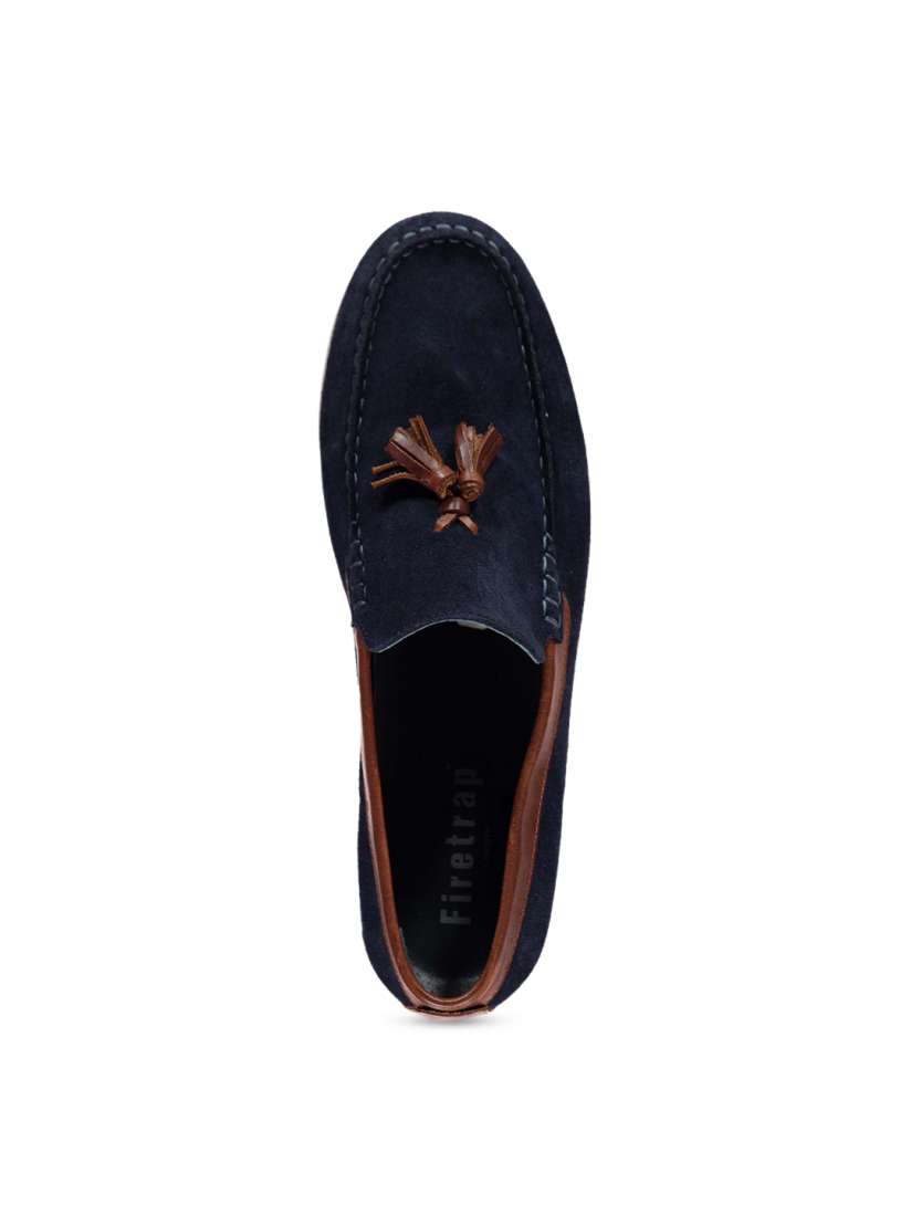 Buy Firetrap Men Blue Leather Loafers Casual Shoes for Men 8023021 Myntra