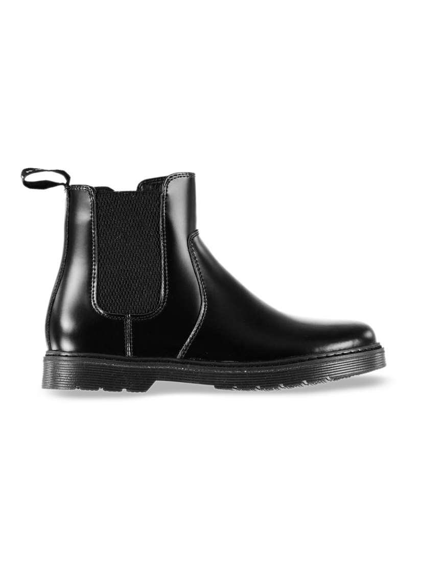 Buy Kangol Girls Black Leather Chelsea Flat Boots Casual Shoes for Girls 8022783 Myntra