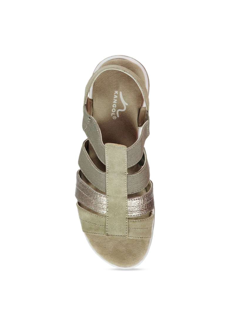 Buy Kangol Women Brown Khaki Fisherman Sandals Sandals for Women 8054451 Myntra