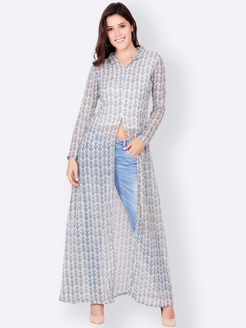 Buy SCORPIUS Women White Printed Maxi Top Tops for Women 8066593 Myntra