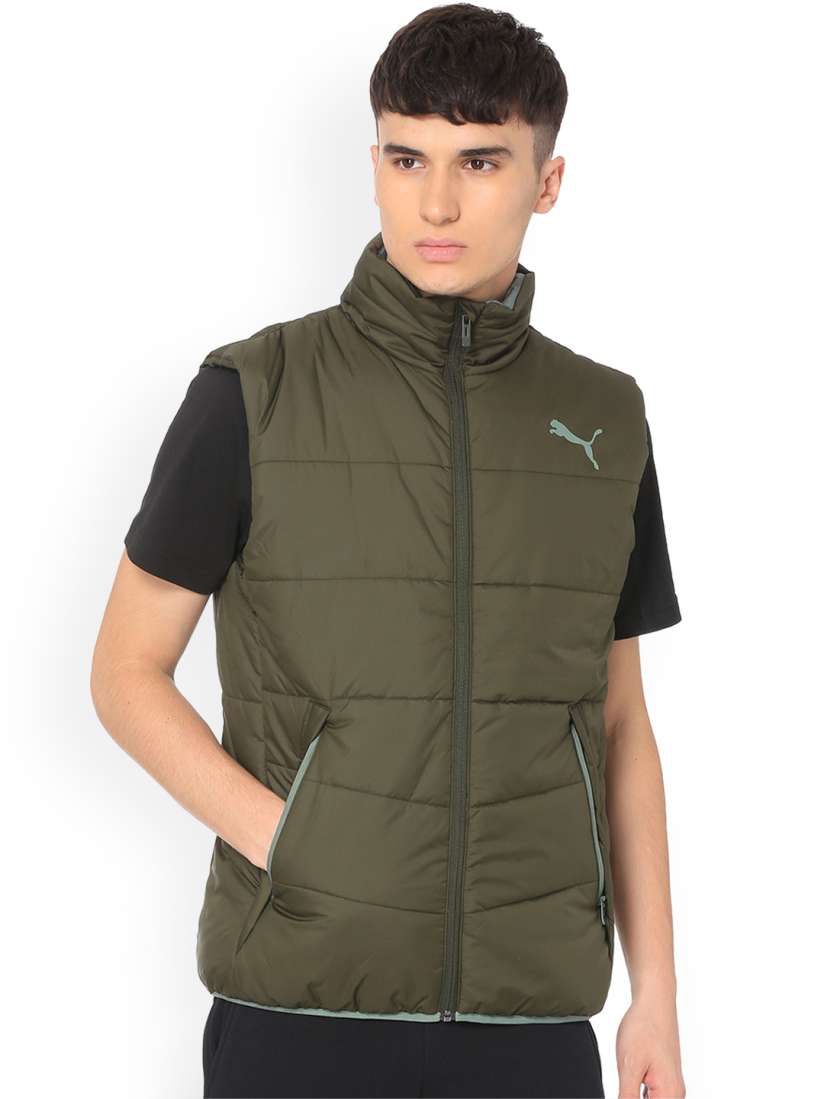 Puma sleeveless solid men's jacket online