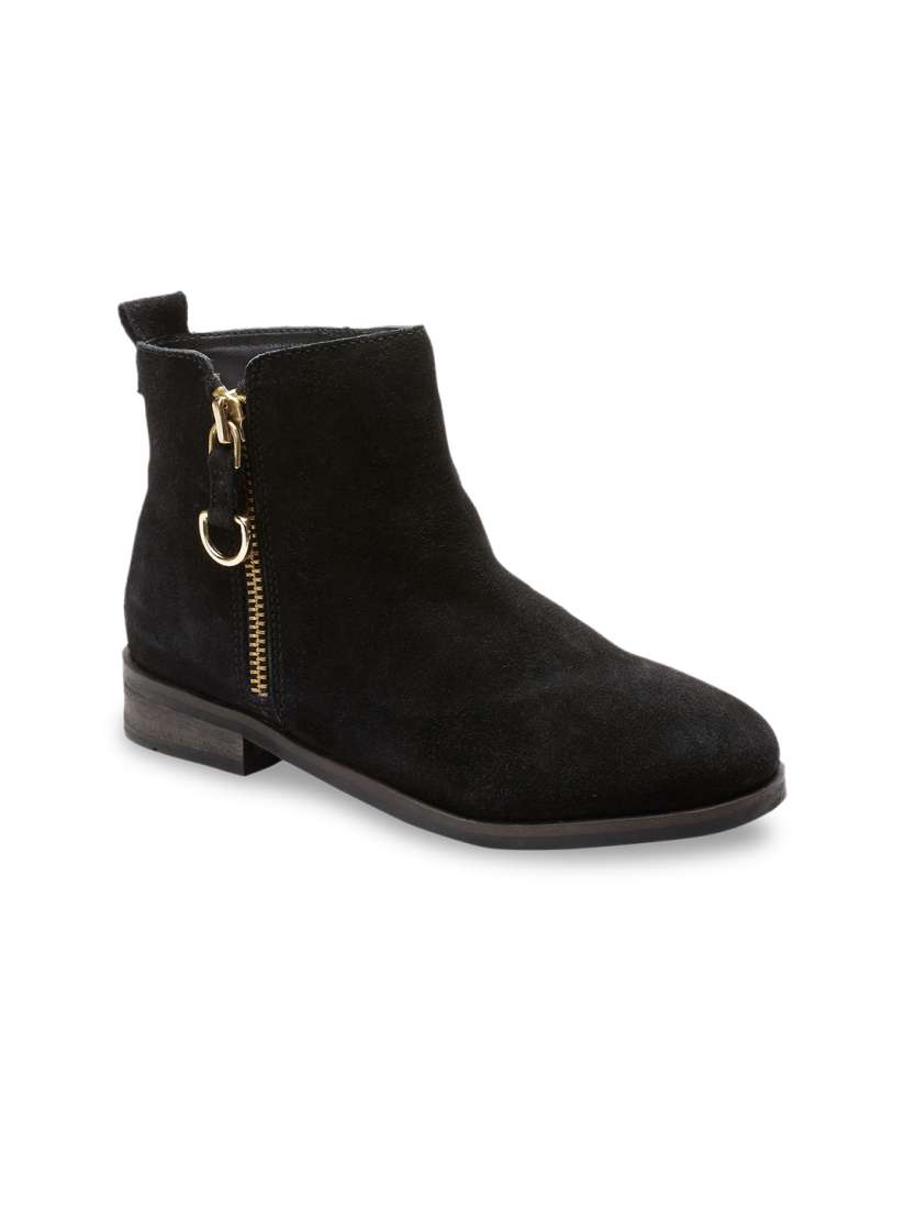 Buy next Girls Black Solid Leather Mid Top Boat Shoes Casual Shoes for Girls 8220045 Myntra