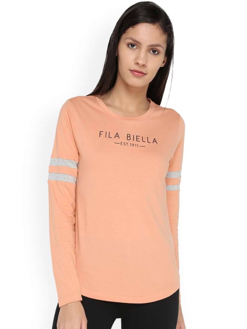 Peach fila shirt deals