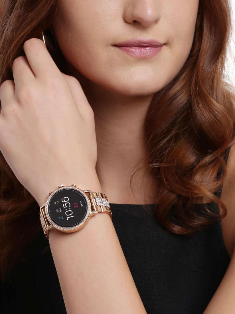 Buy Fossil Q VENTURE Women Gold Digital Watch FTW6011 Smart Watches for Women 8299407 Myntra