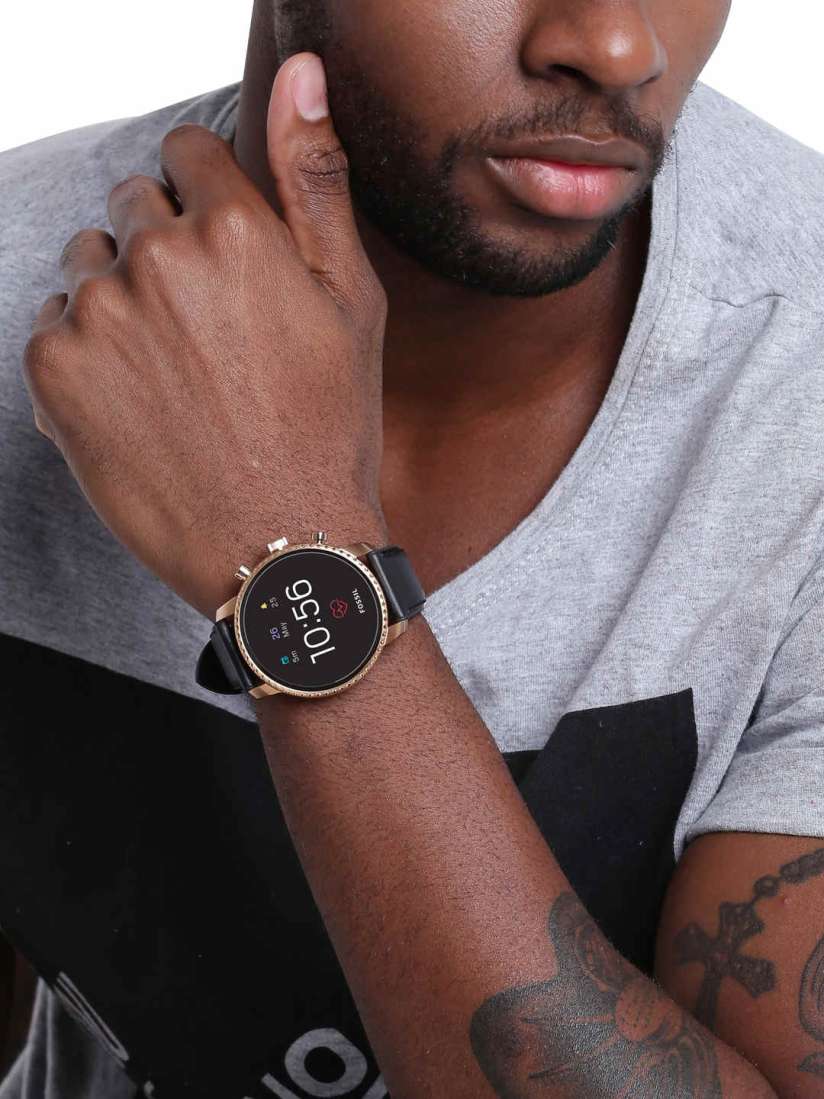 Buy Fossil Q Explorist HR Black Smart Watch FTW4017 Smart Watches for Men 8299391 Myntra