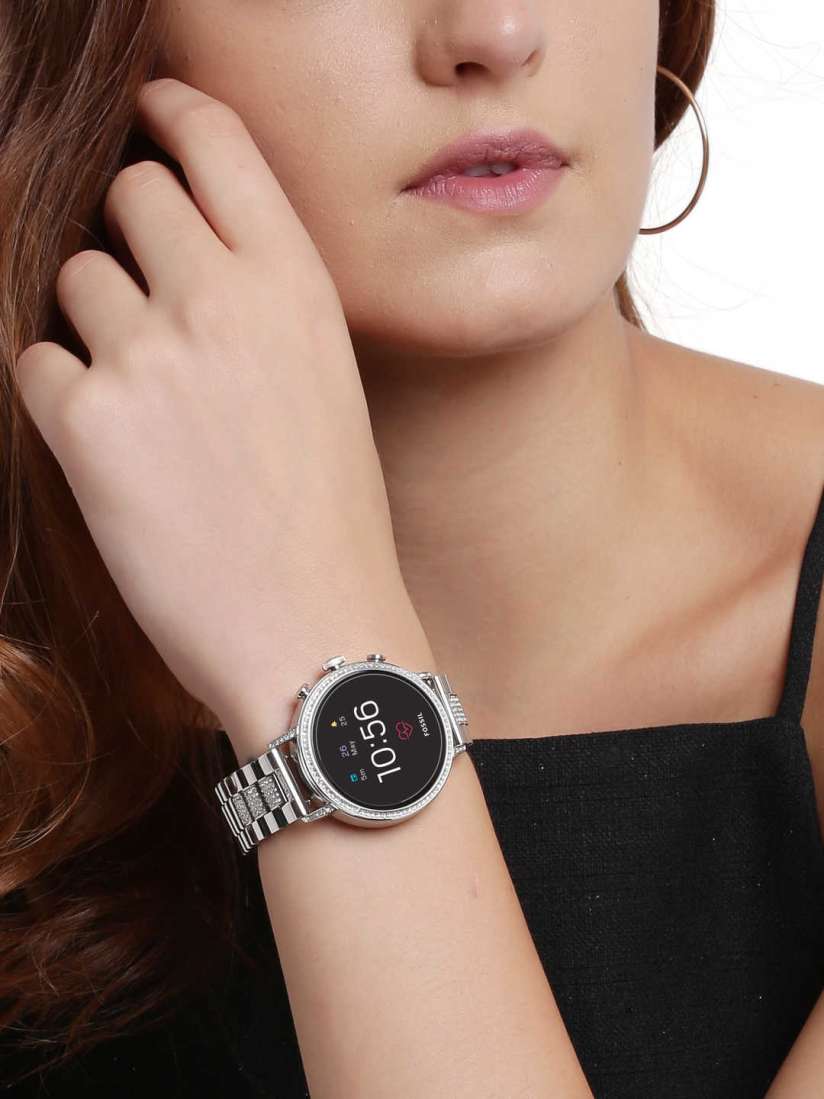 Buy Fossil Q VENTURE Women Silver Digital Watch FTW6013 Smart Watches for Women 8299399 Myntra