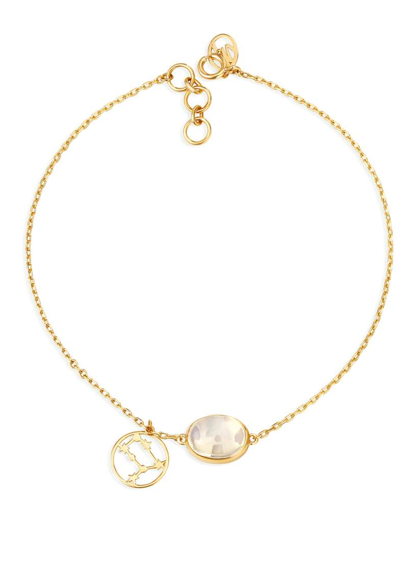 Buy Mia by Tanishq 14KT Yellow Gold Gemini Birthstone Bracelet with Circular Design Bracelet Gold for Women 8338561 Myntra