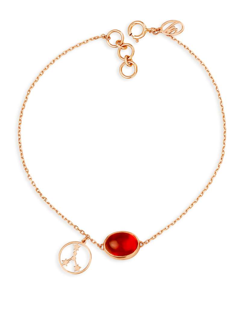 Buy Mia by Tanishq 14KT Rose Gold Cancer Birthstone Bracelet with Circular Design Bracelet Gold for Women 8338557 Myntra