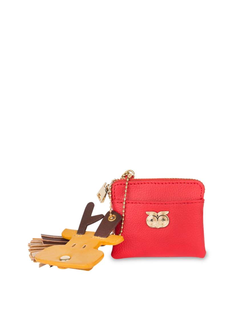 Buy Chumbak Reindeer Red Solid Reindeer Coin Pouch Clutches for Women 8332035 Myntra