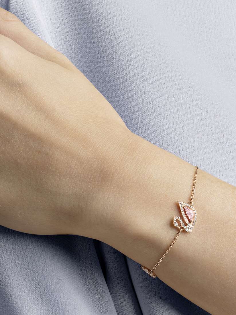 Buy SWAROVSKI Rose Gold Alloy Rose Gold-Plated Charm Bracelet - Bracelet  for Women 8343667 | Myntra