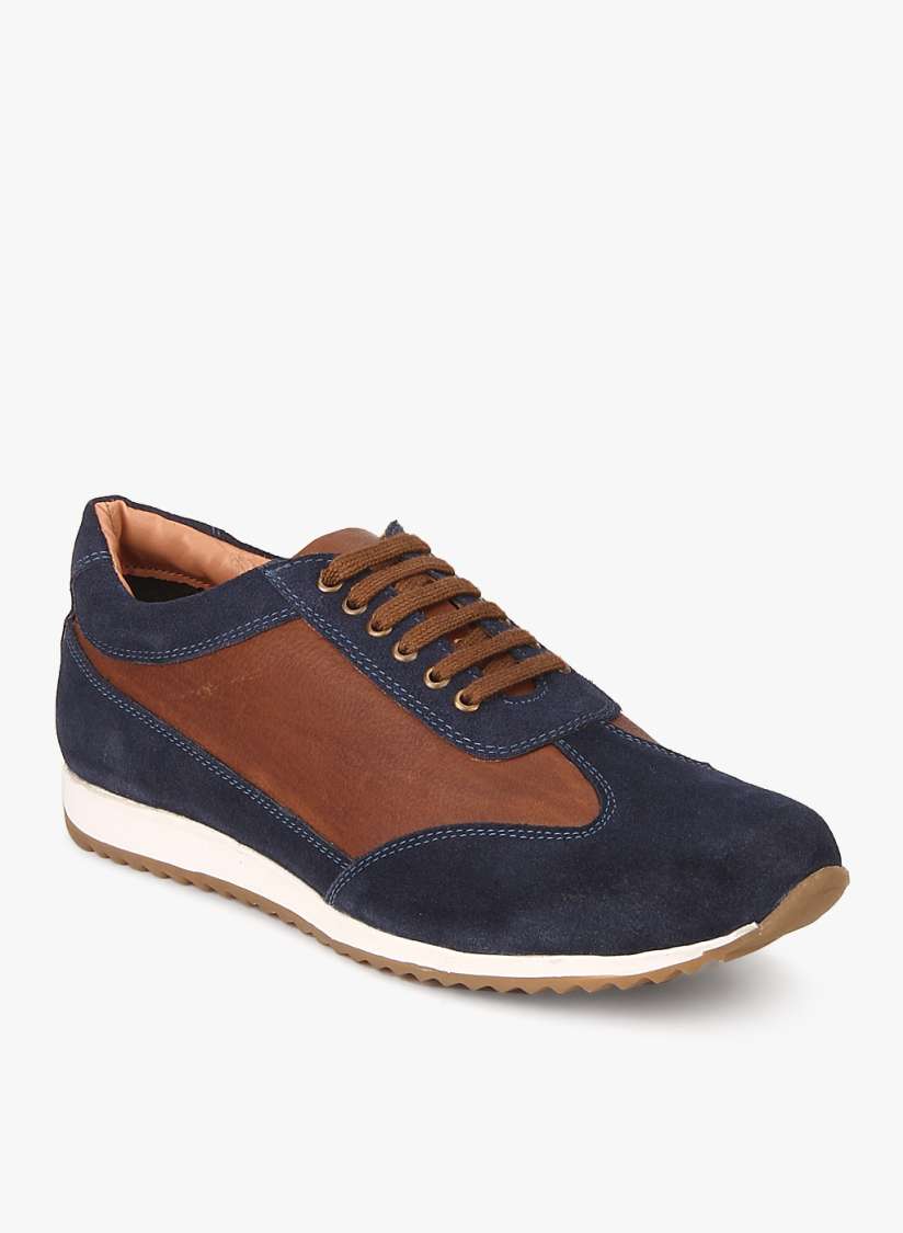 Buy Bata Men Navy Brown Colourblocked Sneakers Casual Shoes for Men 7441512 Myntra