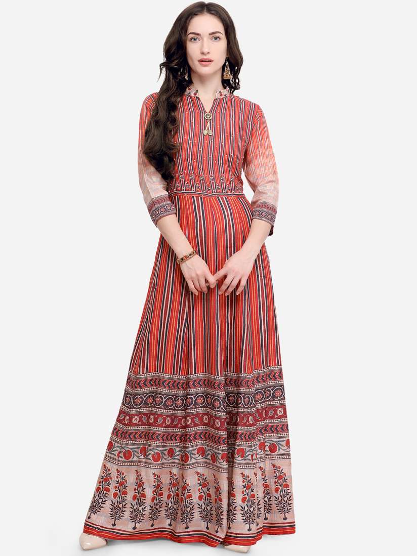 Buy Stylee Lifestyle Coral Rayon Printed Kurti Kurtis for Women 8469619 Myntra