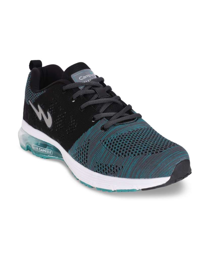 Buy Campus Men Morgan Black Blue Running Shoes Sports Shoes for Men 8471557 Myntra