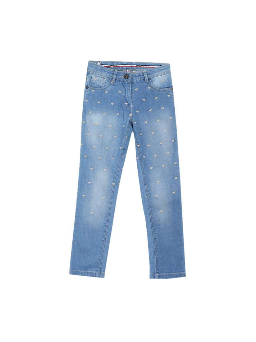 Buy ELLE Girls Blue Regular Fit Mid Rise Clean Look Jeans Jeans for Girls 8534585 Myntra