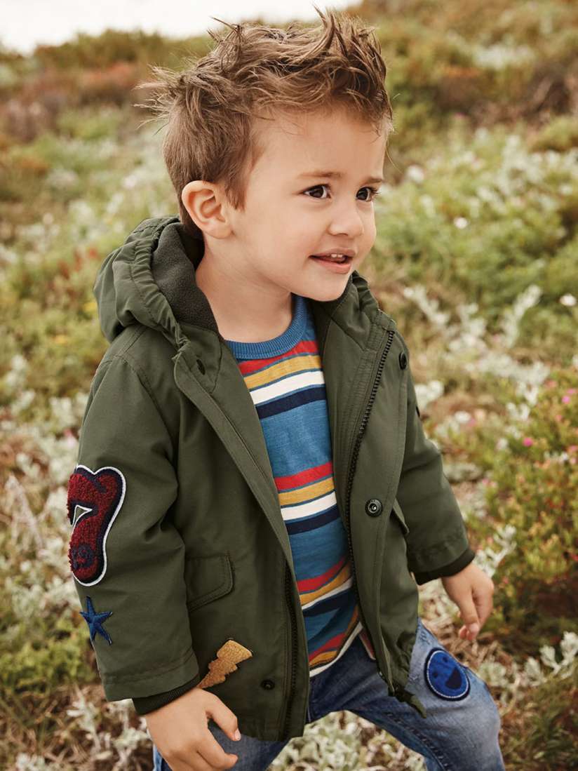 Boys olive green jacket top