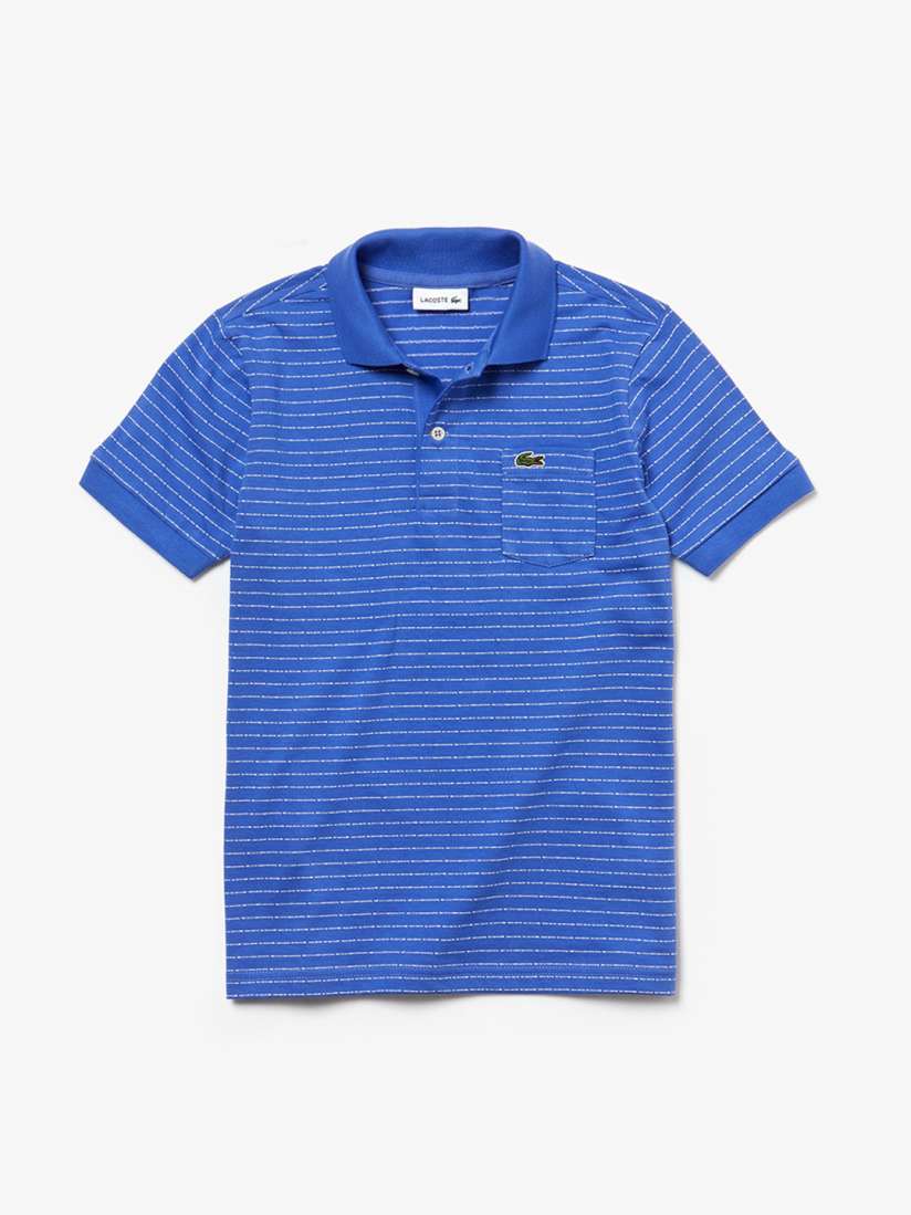 Lacoste blue striped t shirt clearance