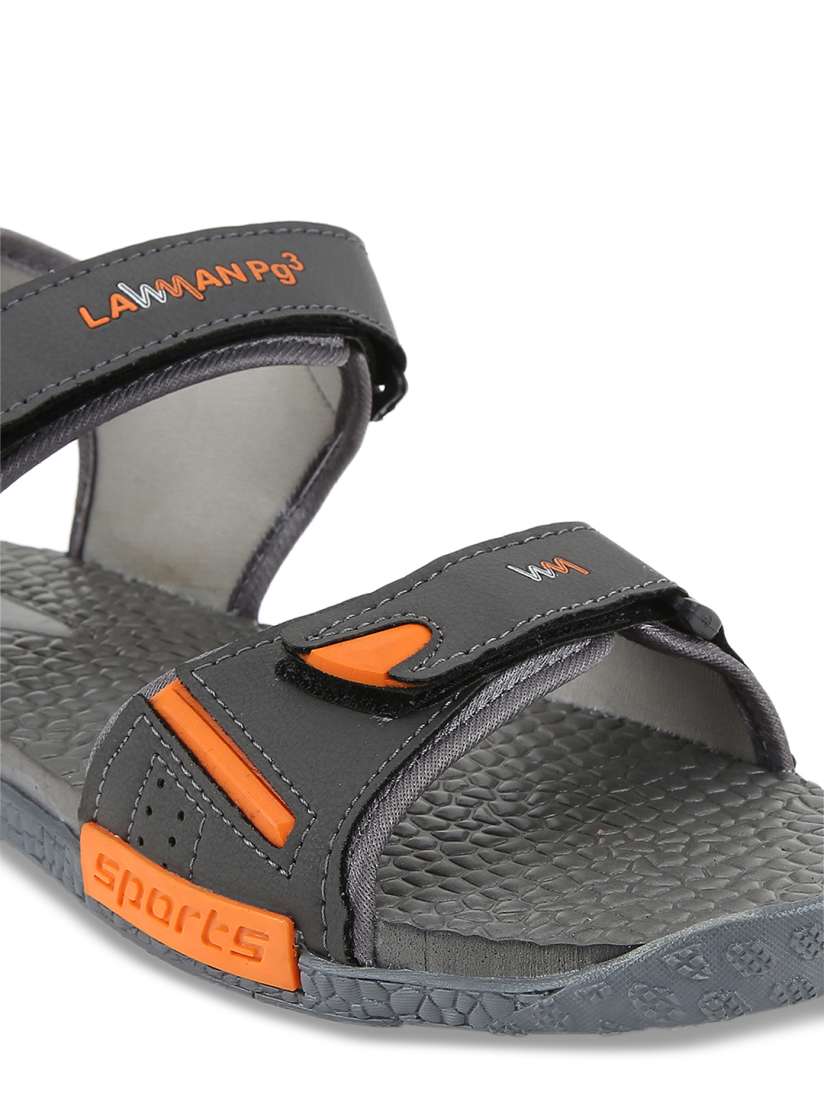 Buy Lawman pg3 Men Orange Grey Comfort Sandals Sandals for Men 8670845 Myntra