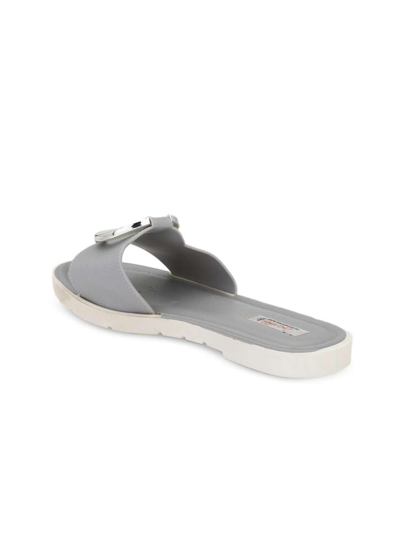 Buy Zachho Women Grey Embellished Slip On Flip Flops for Women 8386437 Myntra