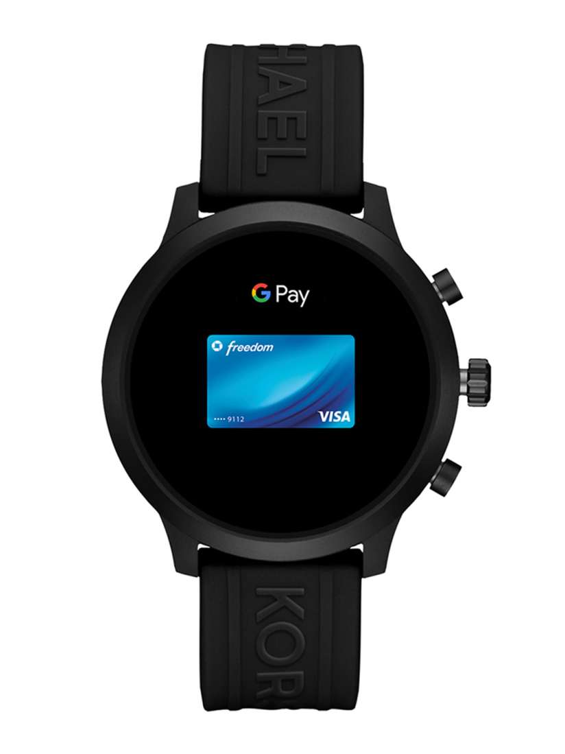 Black michael kors smart watch store