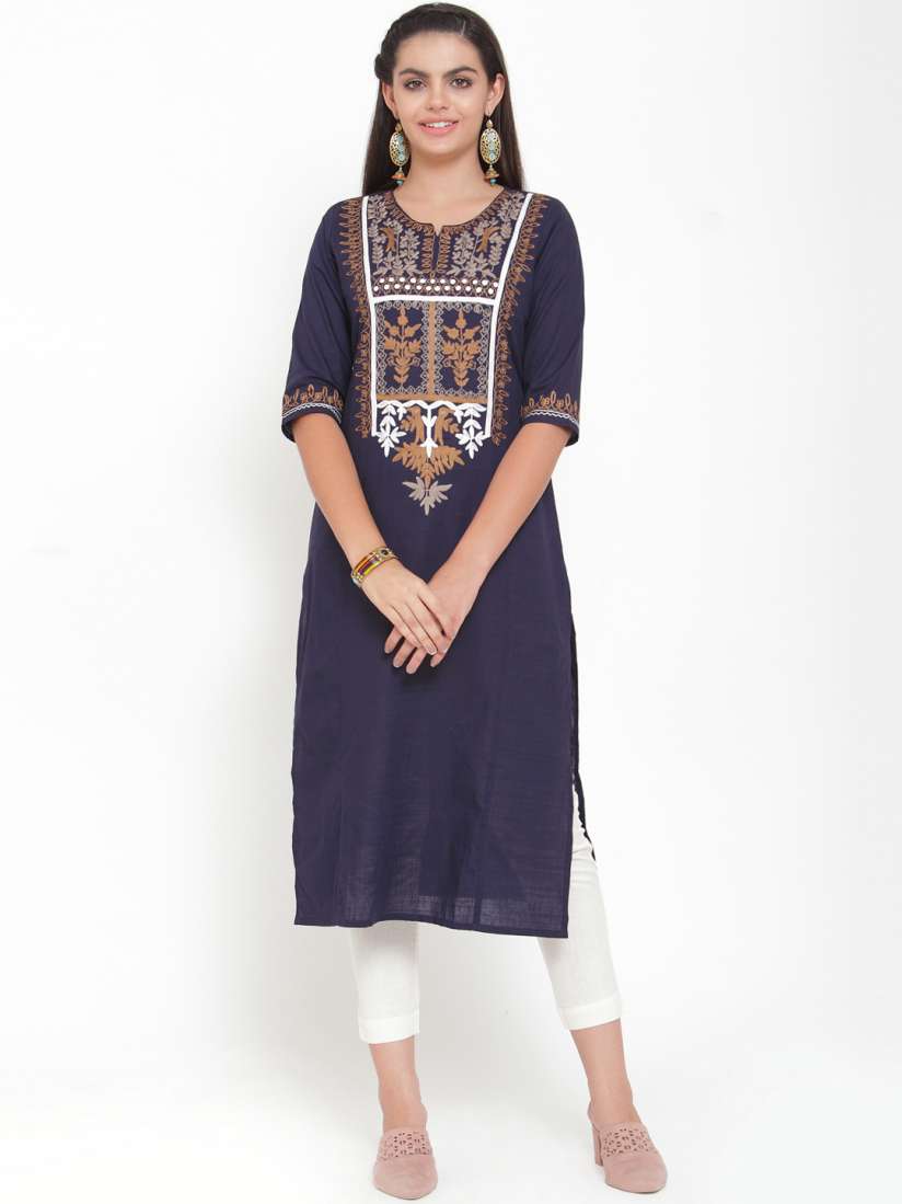 Myntra traditional kurtis top