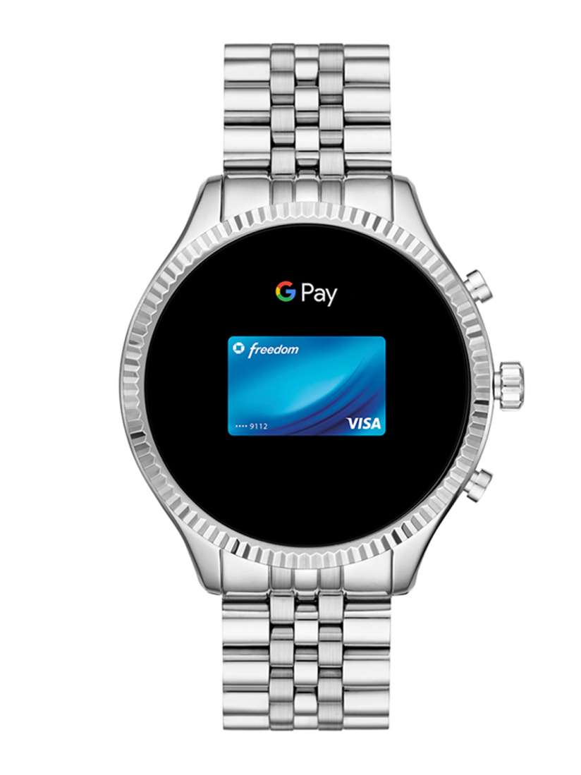 Silver michael kors smartwatch womens top